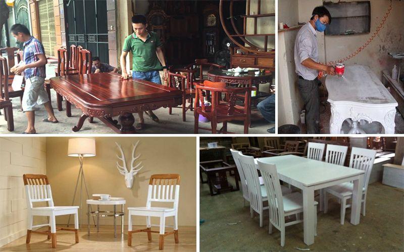 Hoàn thiện công trình sơn sửa đồ gỗ tại nhà cho khách hàng