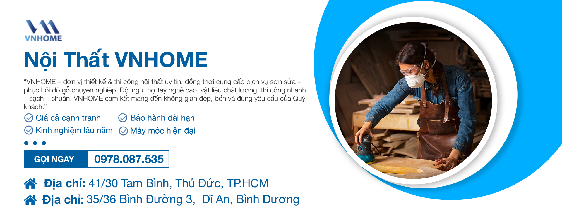 Xưởng Gỗ Nội Thất Nội Thất VNHome - Banner 2